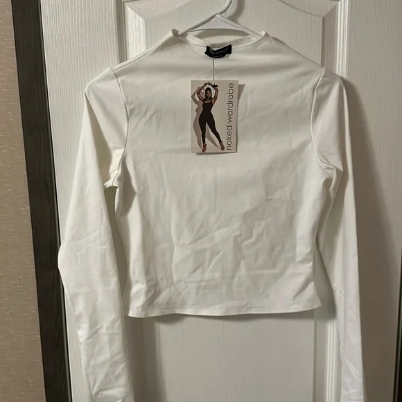 Naked wardrobe suede crop top - Picture 1 of 3